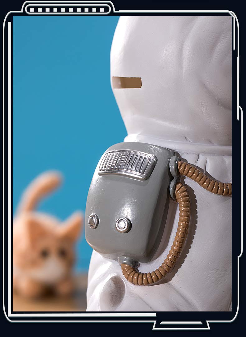 MASSJOY Creative Resin Dinosaur Astronaut Piggy Bank Coin Bank Saving Pot Money Box. - Image 3